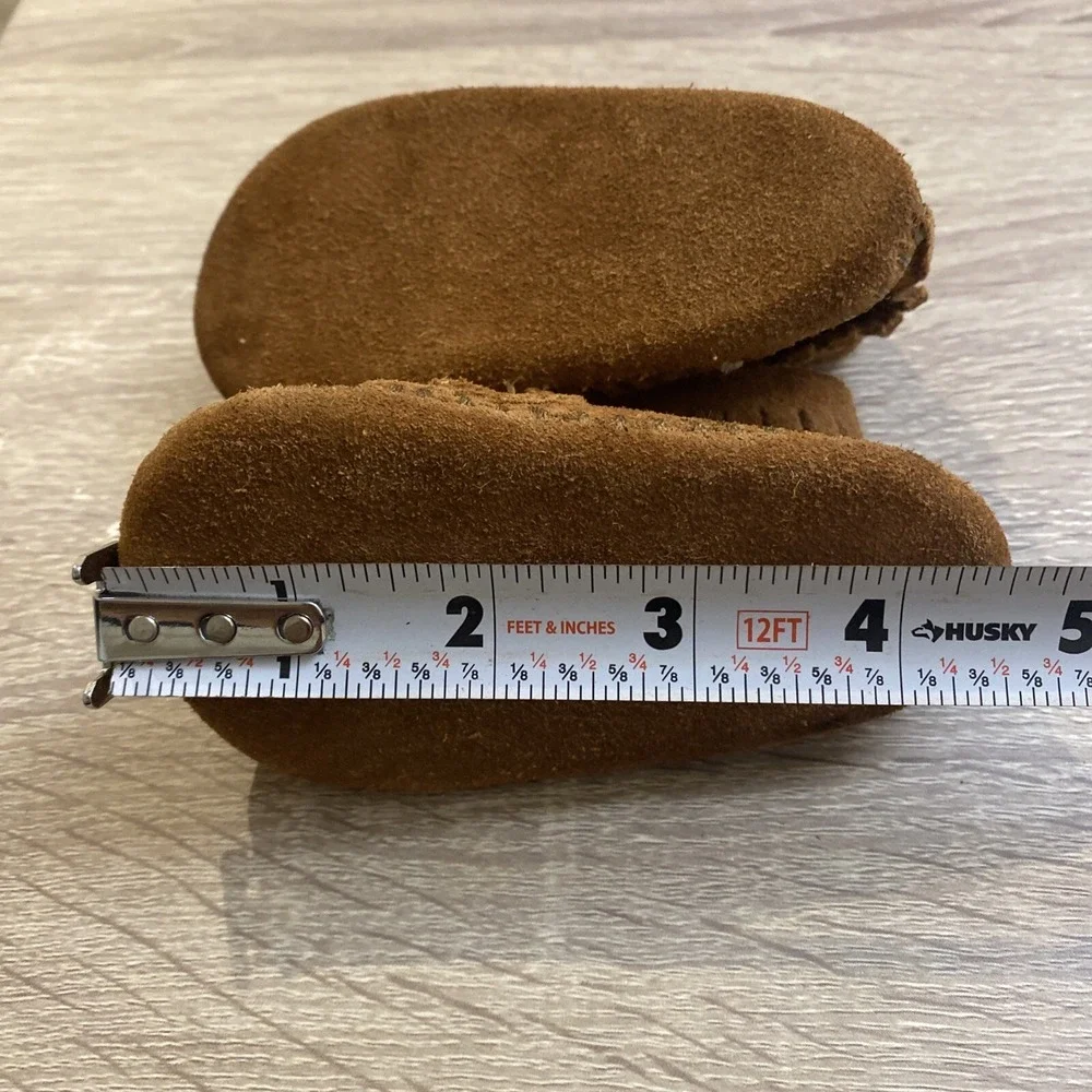 Minnetonka Youth Suede Leather Soft Sole Moccasin Boot Toddler Baby Size 1 EUC